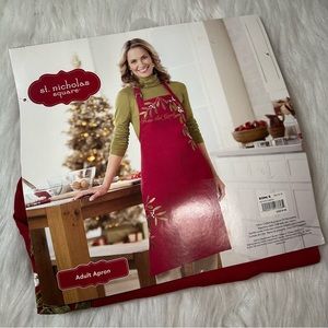 St. Nicholas Square Kiss The Cook Embroidered Adult Apron